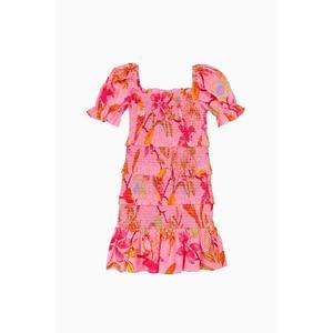 NEW J.MARIE tween girl's puff sleeve dress in playa